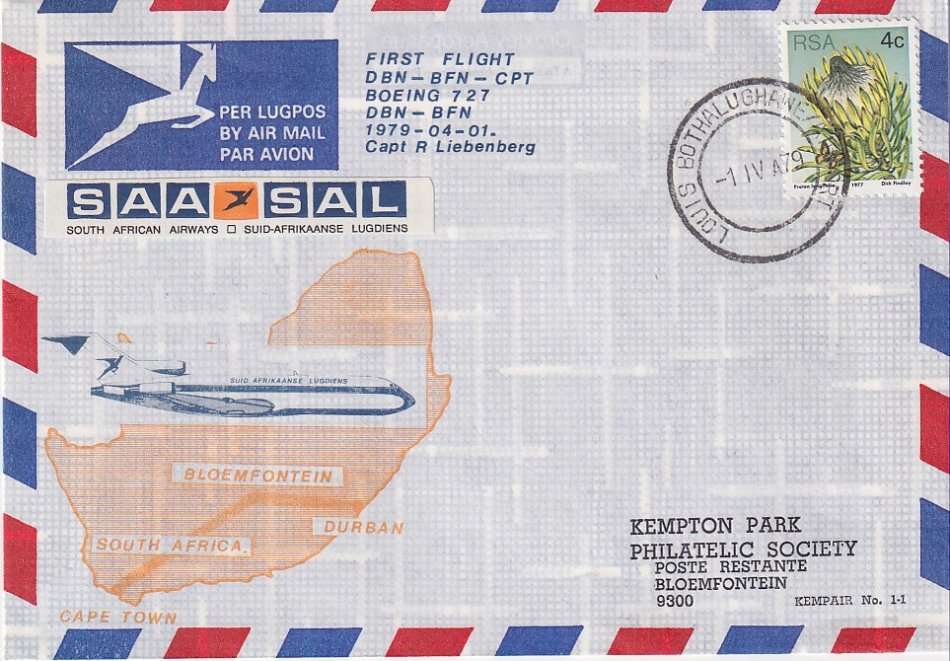 KEMPAIR flight covers 1.1, 1.2 and 1.3 (very scarce only 120 printed each, very fine condition)